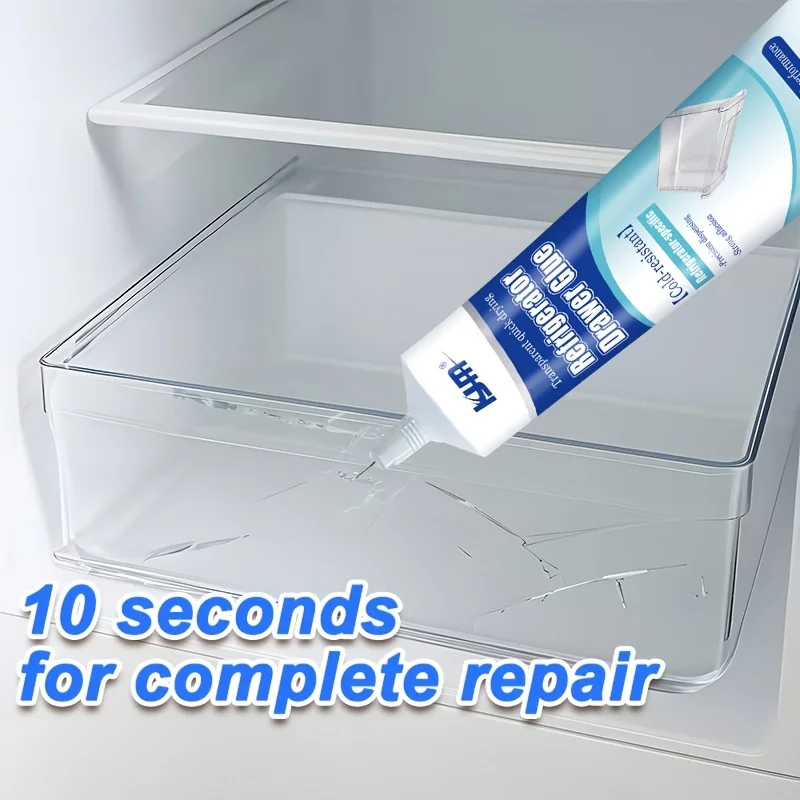 25ML Low Temp Cold Resistant Refrigerator Repair Glue Waterproof Strong Adhesive Quick Dry Fridge Drawer Door Seal Plastic Glass