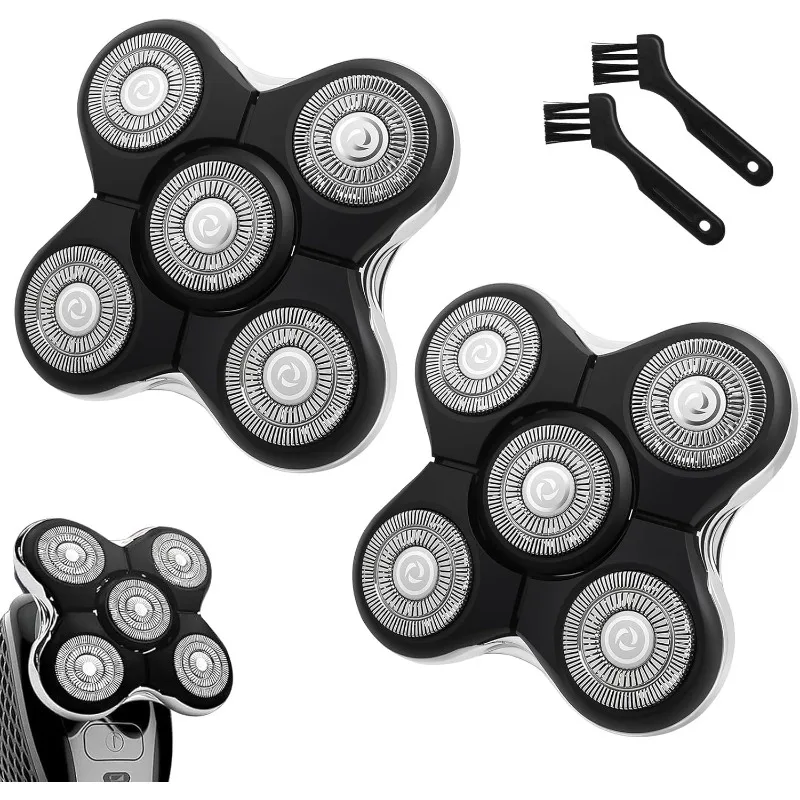 1/2/3Pcs Shaver Replacement Heads Compatible with Balder XR7000/XR1500/XR5 Head Shaver Model Electric Shaving for Bald Men