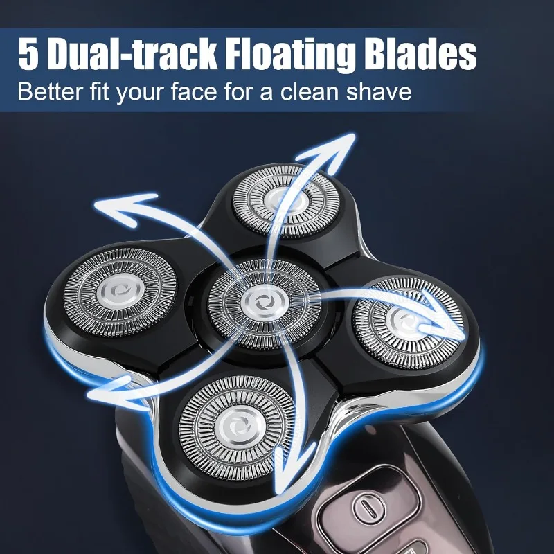 1/2/3Pcs Shaver Replacement Heads Compatible with Balder XR7000/XR1500/XR5 Head Shaver Model Electric Shaving for Bald Men