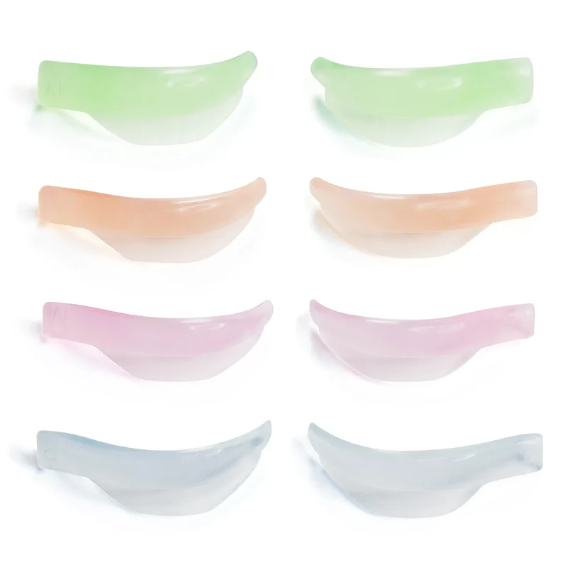 Lomansa 4 Pairs L Curl Silicone Eyelash Perm Rod Shield Sticky Lash Lift Pad Lifting 3D Eyelash Curler Accessories Makeup Tool