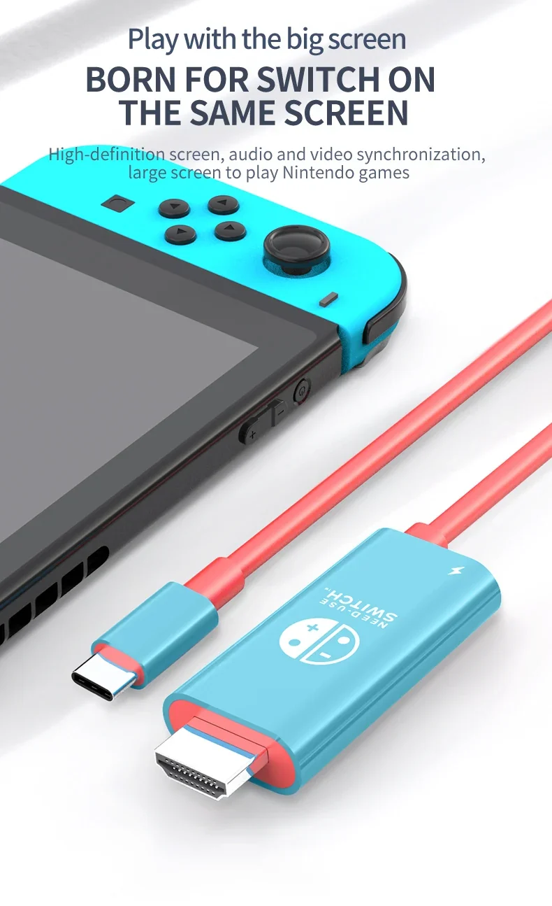 2M USB C to HDMI 4K Cable 100W PD Charging Portable Converter Type C to HDTV for TV Docking Steam Deck Laptop Phone Tablet