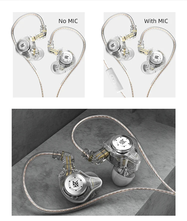 KZ EDX PRO In Ear Earphones Dynamic Earphones HIFI Music Sport Earbuds Sport Noise Cancelling Headset KZ EDX PRO DQ6 ZS10PRO MT1