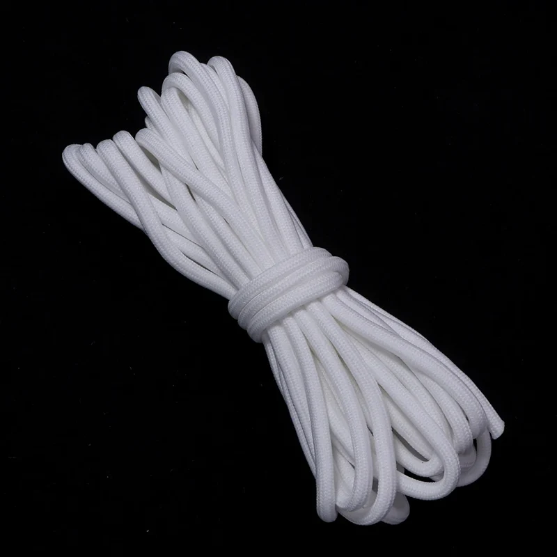 5yards/lot 5mm Colorful Polyester Braided Rope For Jewelry Making DIY Keychian Lanyard Bag Pendant Handcraft Accessories