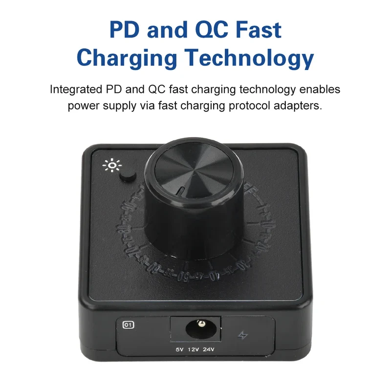 PWM Fan Controller With PD QC Fast Charging DC 12V 24V 5V Multi-Voltage Input Speed Regulator For DIY Cooling Fans