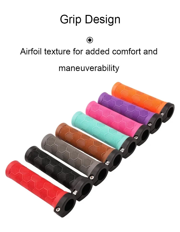 ODI Rubber Bicycle Grips 22mm Set Ergonomic MTB Handlebar Grips for Dirt Pit BMX And Mountain Bike in Purple Brown Pink Black