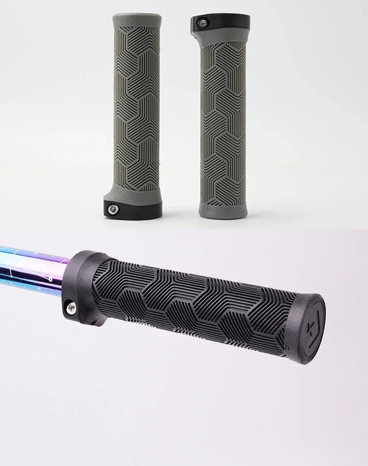 ODI Rubber Bicycle Grips 22mm Set Ergonomic MTB Handlebar Grips for Dirt Pit BMX And Mountain Bike in Purple Brown Pink Black