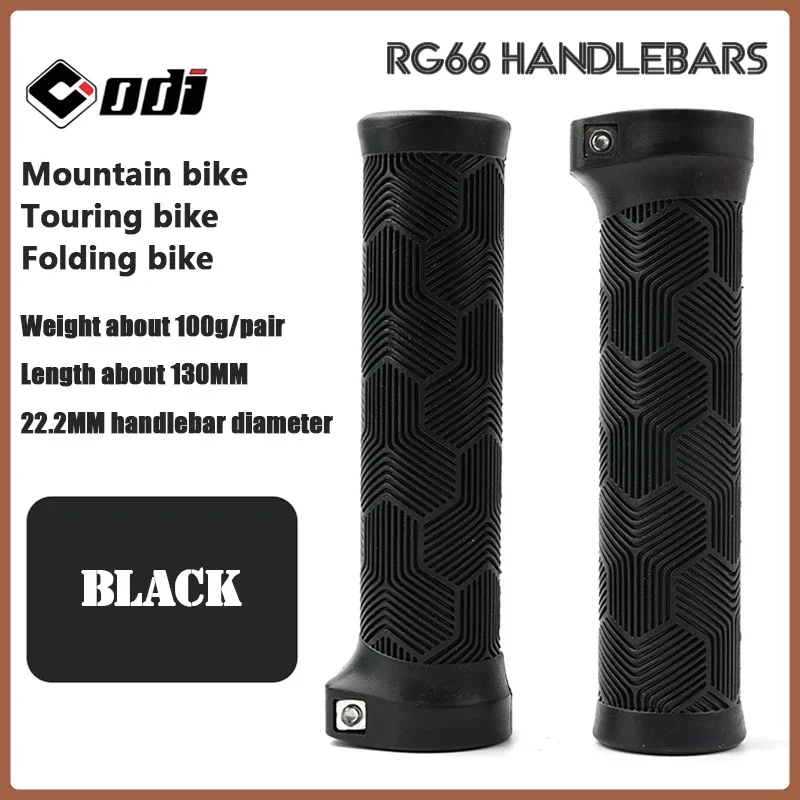 ODI Rubber Bicycle Grips 22mm Set Ergonomic MTB Handlebar Grips for Dirt Pit BMX And Mountain Bike in Purple Brown Pink Black