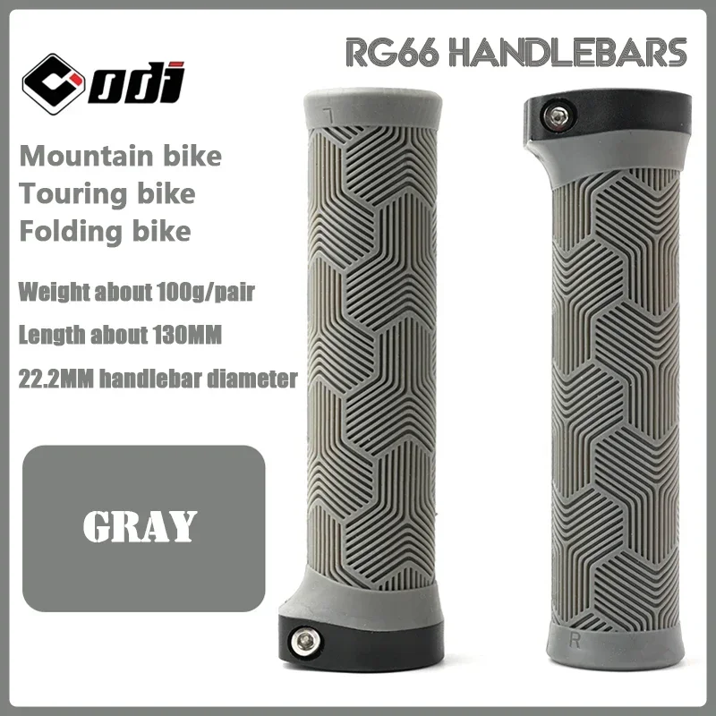 ODI Rubber Bicycle Grips 22mm Set Ergonomic MTB Handlebar Grips for Dirt Pit BMX And Mountain Bike in Purple Brown Pink Black