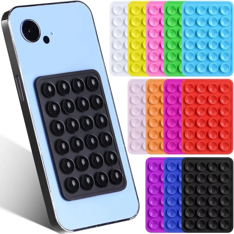 Universal Phone Stands Anti Slip Silicone Suction Cup Holder Multifunctional Backed Adhesive Phone Fixing Suction Cup Stand