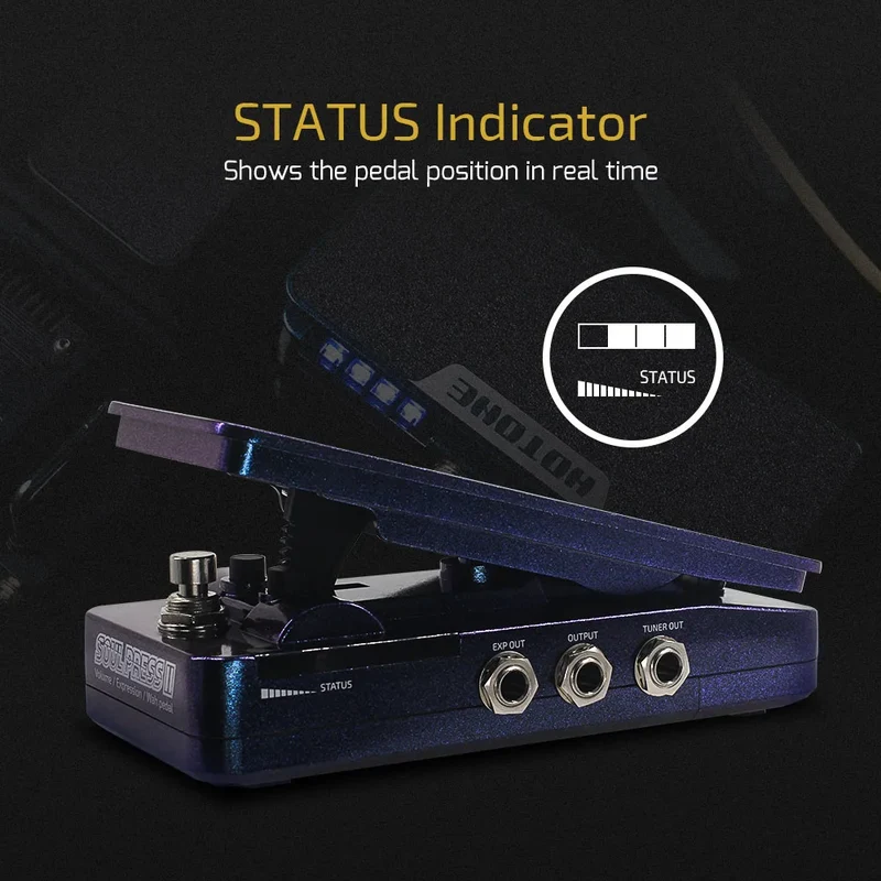 4 in 1 Switchable Wah Active Volume Passive Expression Effects Soul Press II SP-20 Pedal for keeping lossless tone