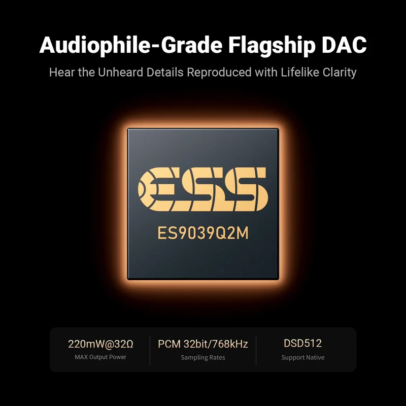 Fosi Audio DS3 DAC Amp Portable HIFI Headphone Amplifer XMOS XU316 DSD512 dongle dac 4.4mm Balanced/3.5mm Jack