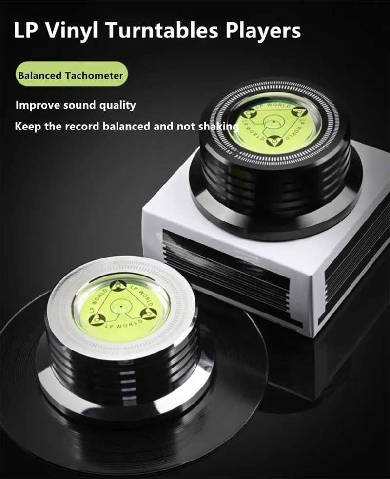 50Hz Alloy LP Vinyl Record Player Disc Turntable Stabilizer Level Aluminum Weight Clamp Music Player Consumer Electronics