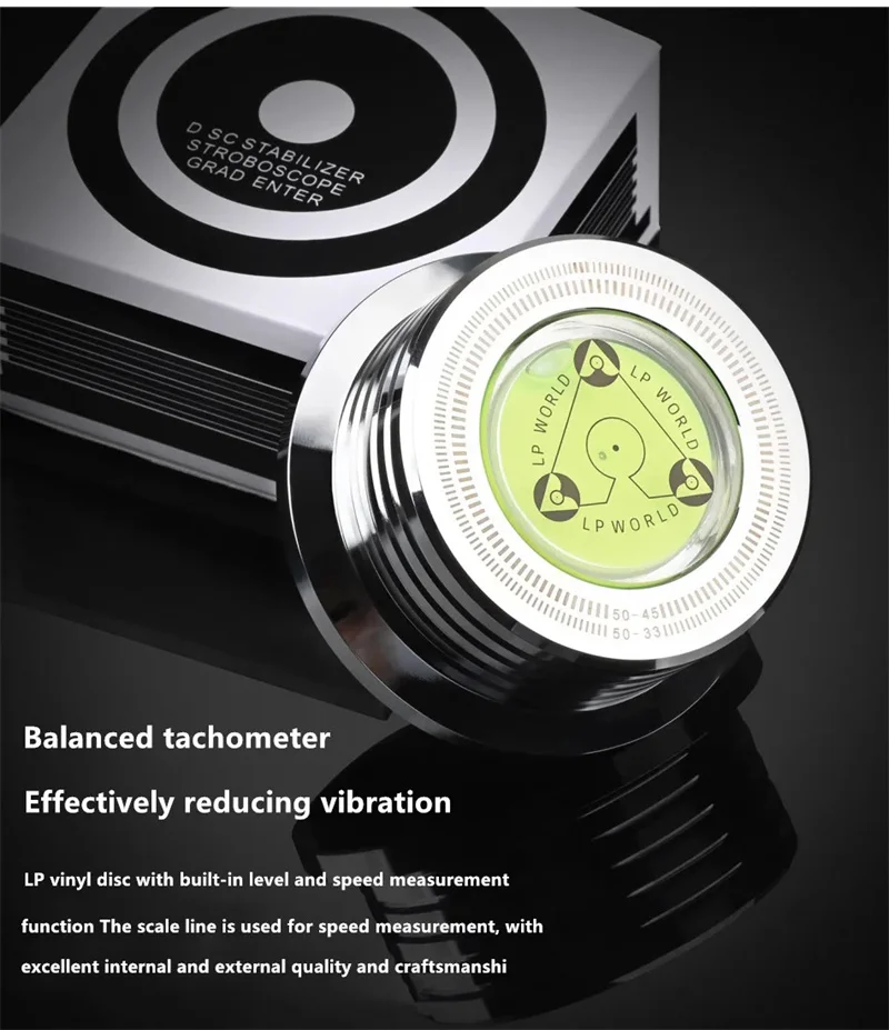 50Hz Alloy LP Vinyl Record Player Disc Turntable Stabilizer Level Aluminum Weight Clamp Music Player Consumer Electronics