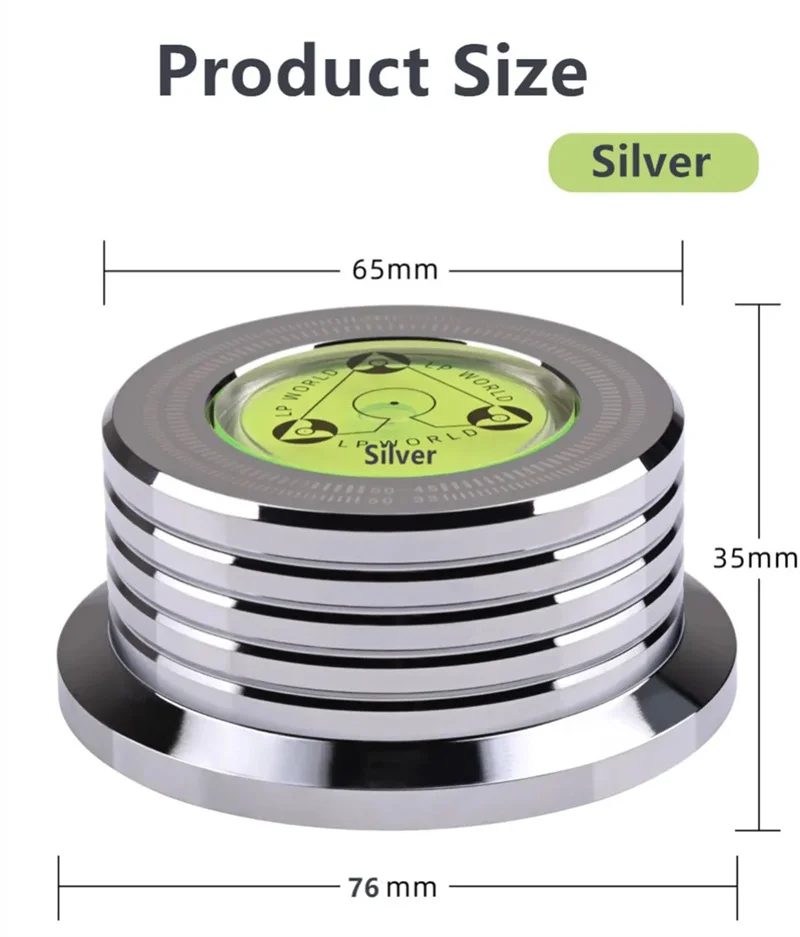 50Hz Alloy LP Vinyl Record Player Disc Turntable Stabilizer Level Aluminum Weight Clamp Music Player Consumer Electronics