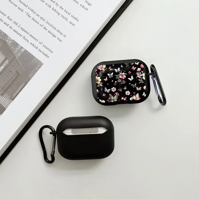 Cartoon Flower Butterfly Print Case For Airpods Pro2 1 Pro Pro3 4 2 3 Earphone Cases Cover