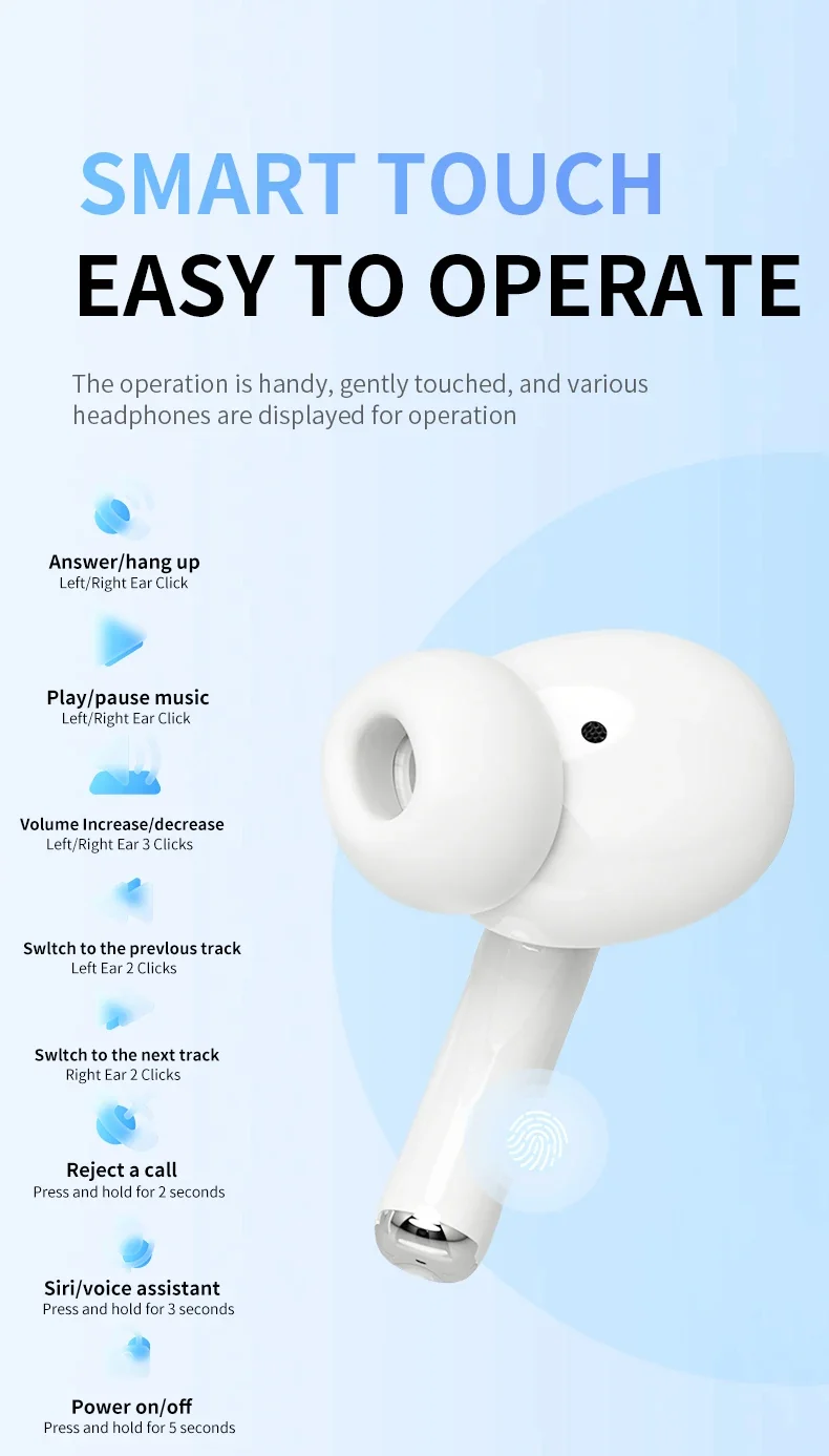 TWS BT 5.2 ENC Handsfree True Wireless In Ear Earbuds Stereo Mini Headphones Earphones Headsets Pro Pods