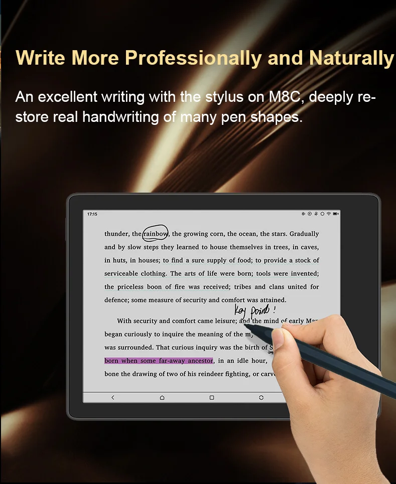Meebook M8C 7.8" color ink Android 14 Ebook reader электронная книга with google play store and fast refresh 4G RAM 64GB ROM