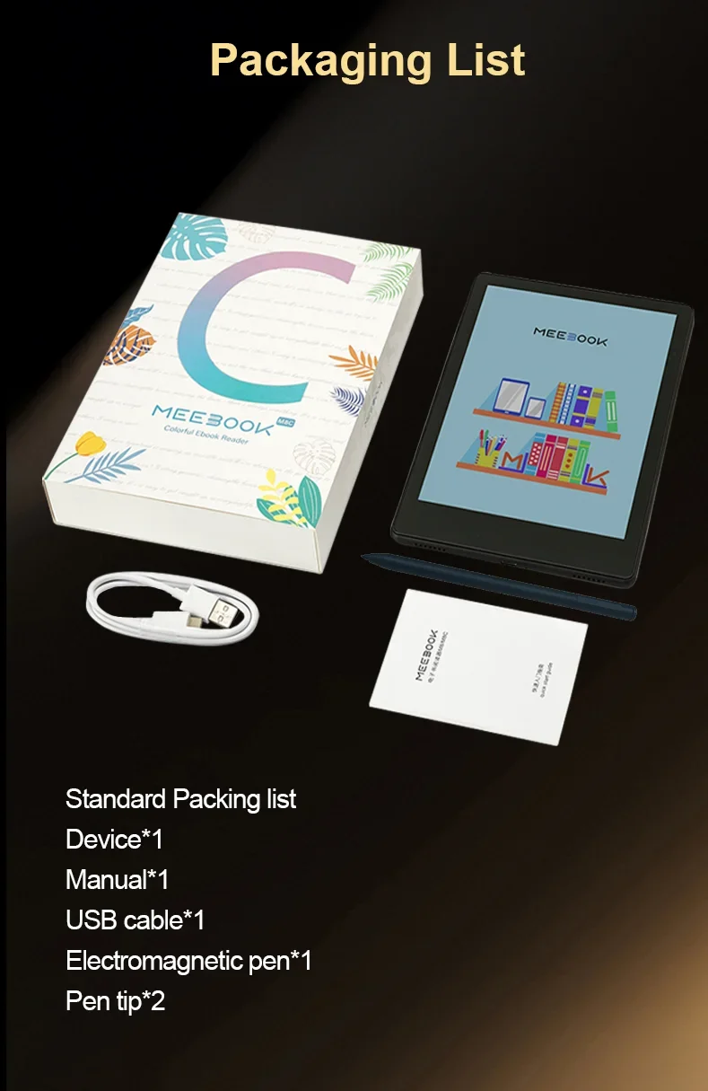 Meebook M8C 7.8" color ink Android 14 Ebook reader электронная книга with google play store and fast refresh 4G RAM 64GB ROM