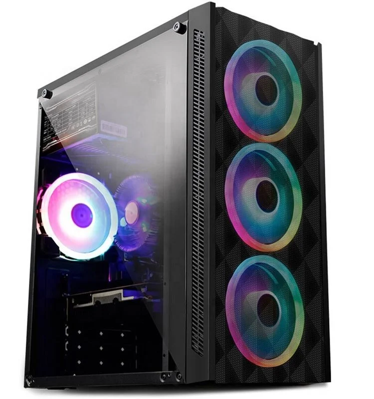 Wholesale Core I7 Gamer Desktop Computer Win10 16GB Ram SSD HDD 1TB GPU GTX1060 6GB 22 Inch Monitor Core I5 Processor Gaming Pc