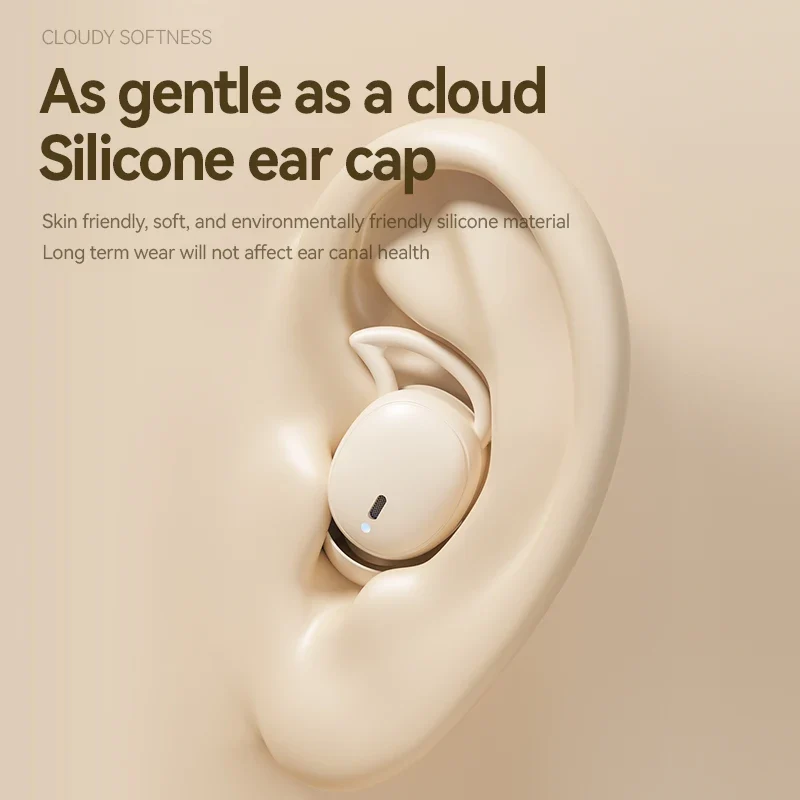 Hot-Selling M72 Mini TWS Digital Display Small Earbuds Soft Invisible Sleeping Wireless in Ear Earphones for Side Sleeping