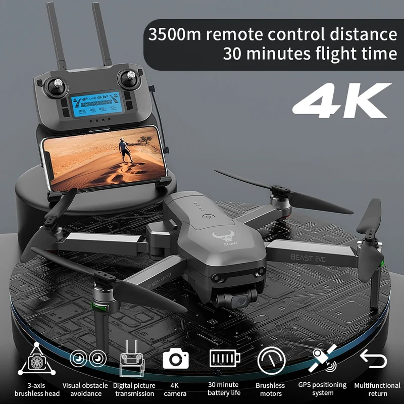 ZLL SG906 MAX3 SG906 MAX 3 Beast EVO Drone Professional 3-Axis Brushless Gimbal Obstacle Avoidance Digital Image New Rc Drone