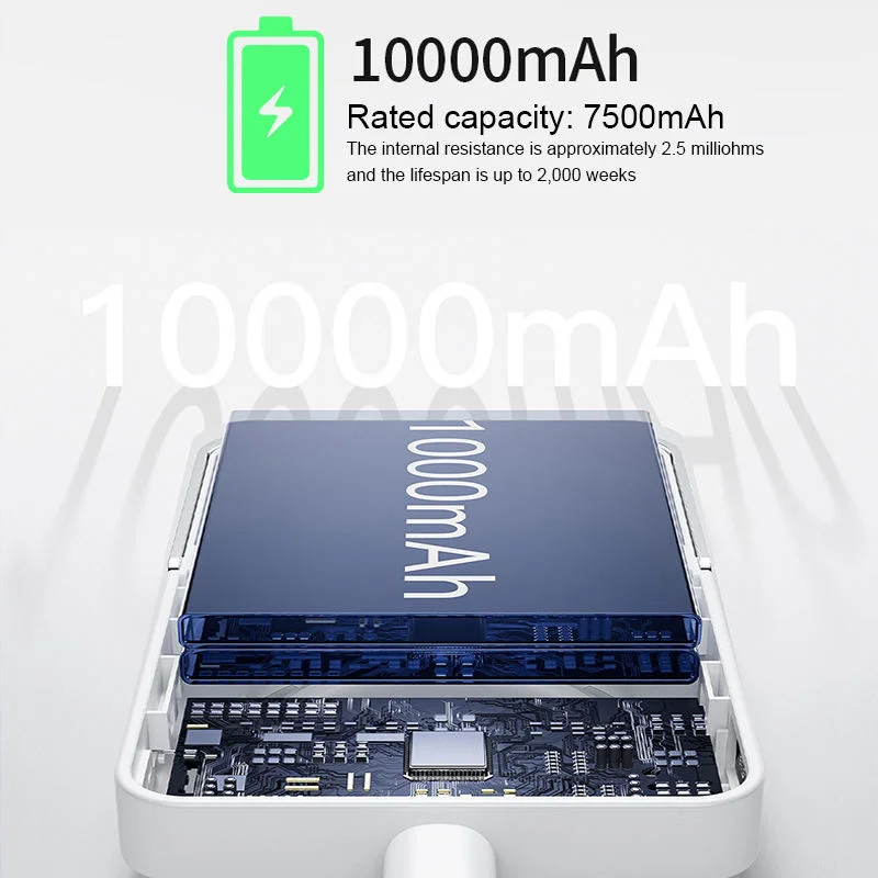 OEM ODM Fire-Resistant SSB Cell Type-C USB C Cable Q 25W Wireless Power Bank 10000mAh Portable Charger
