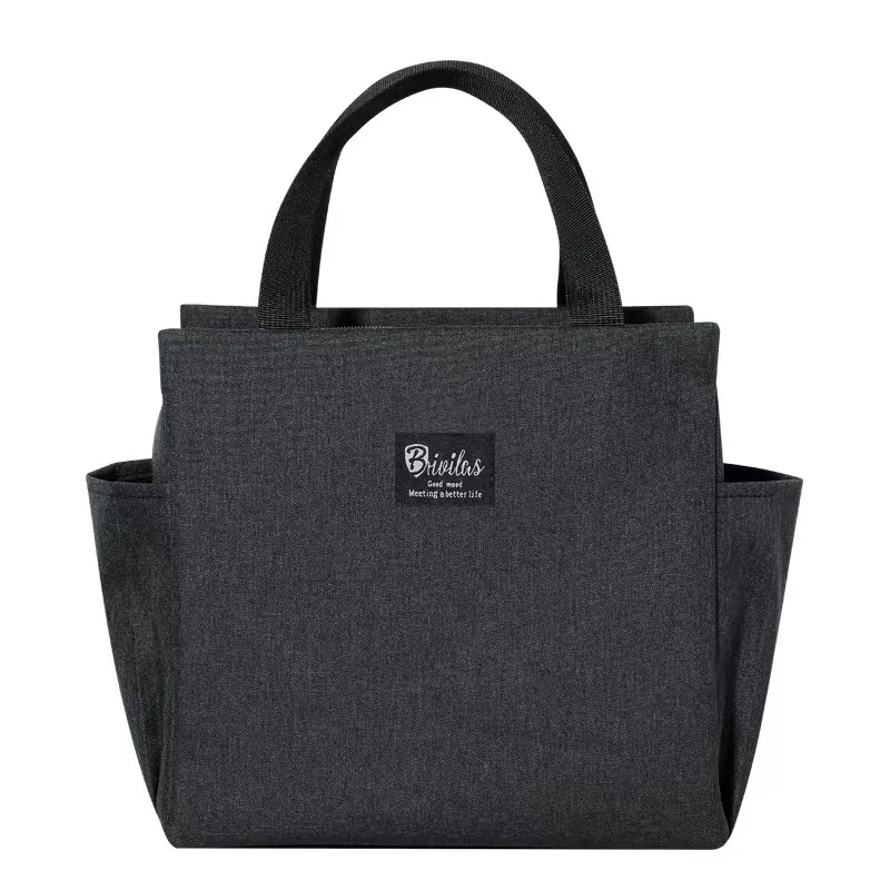 Double Pocket Insulated Bento Portable Cooler Bag Ice Pack Lunch Box Insulation Package Insulated Thermal Food Picnic Bags