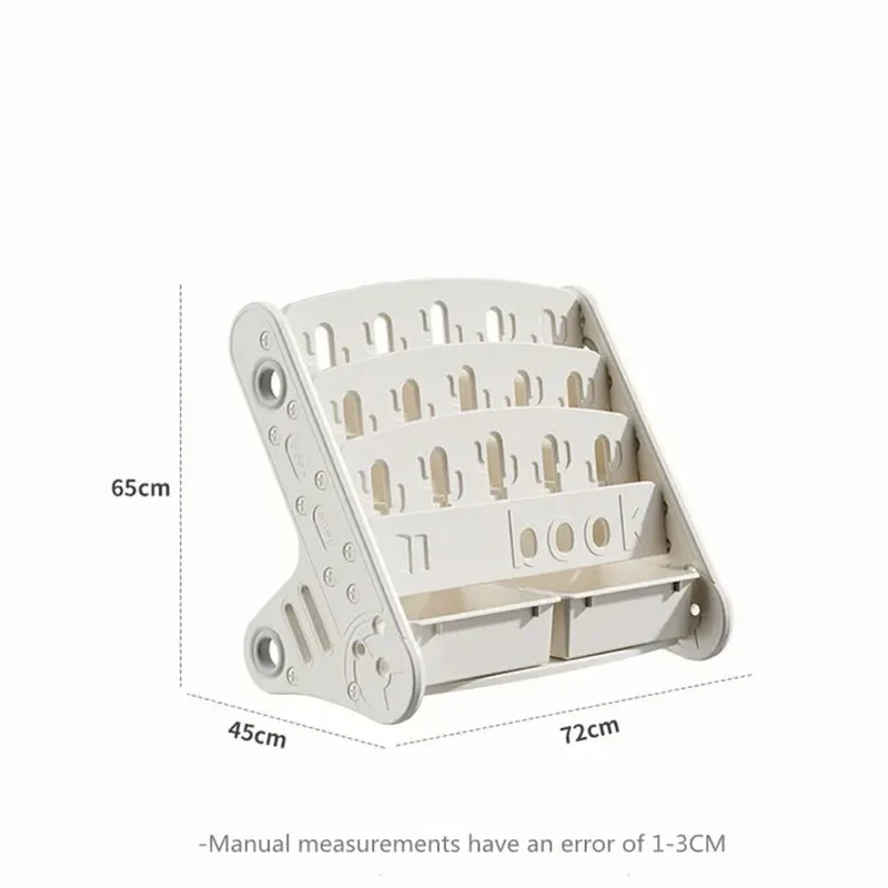 Eco-friendly Children's Bookshelf Home Bedroom Children's Picture Books Toy Storage Cabinet Snacks Sundries Organizer Rack