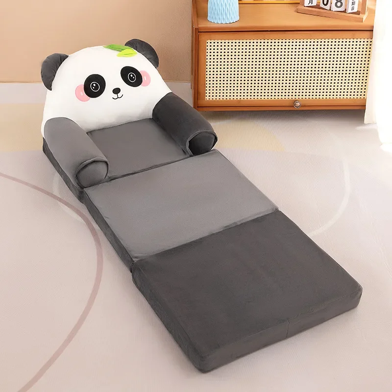Three-layer folding children's small sofa cartoon kindergarten baby seat stool plush toy lazy sofa removable