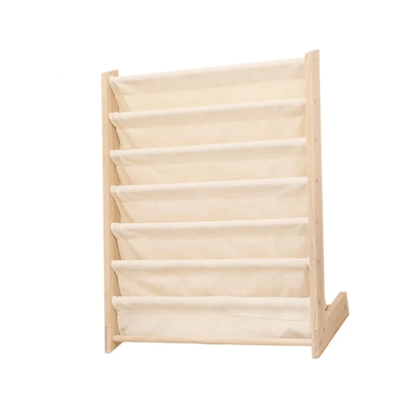 Children's Bookcase Display Nursery Bookshelf Easy to Access Sturdy Kids Bookshelf Baby Bookcase Organizer for Boys and Girls