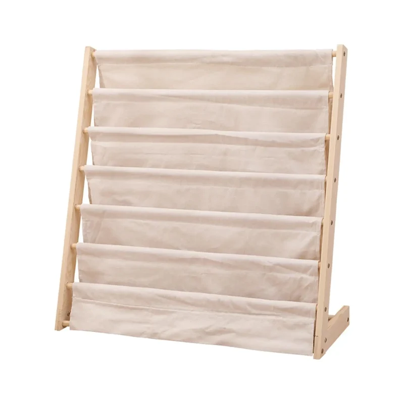 Children's Bookcase Display Nursery Bookshelf Easy to Access Sturdy Kids Bookshelf Baby Bookcase Organizer for Boys and Girls