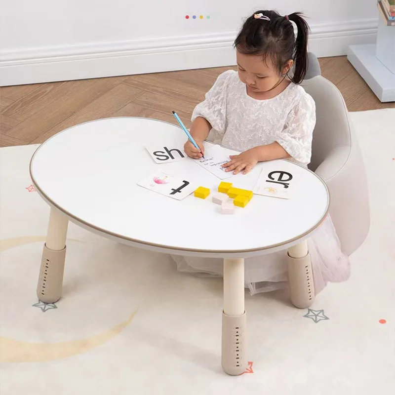 Pea Table Children'sPeanutTableBabyEarly Education Learning Table Kindergarten Kids Reading Desk Baby Cute HousewearFurnishings