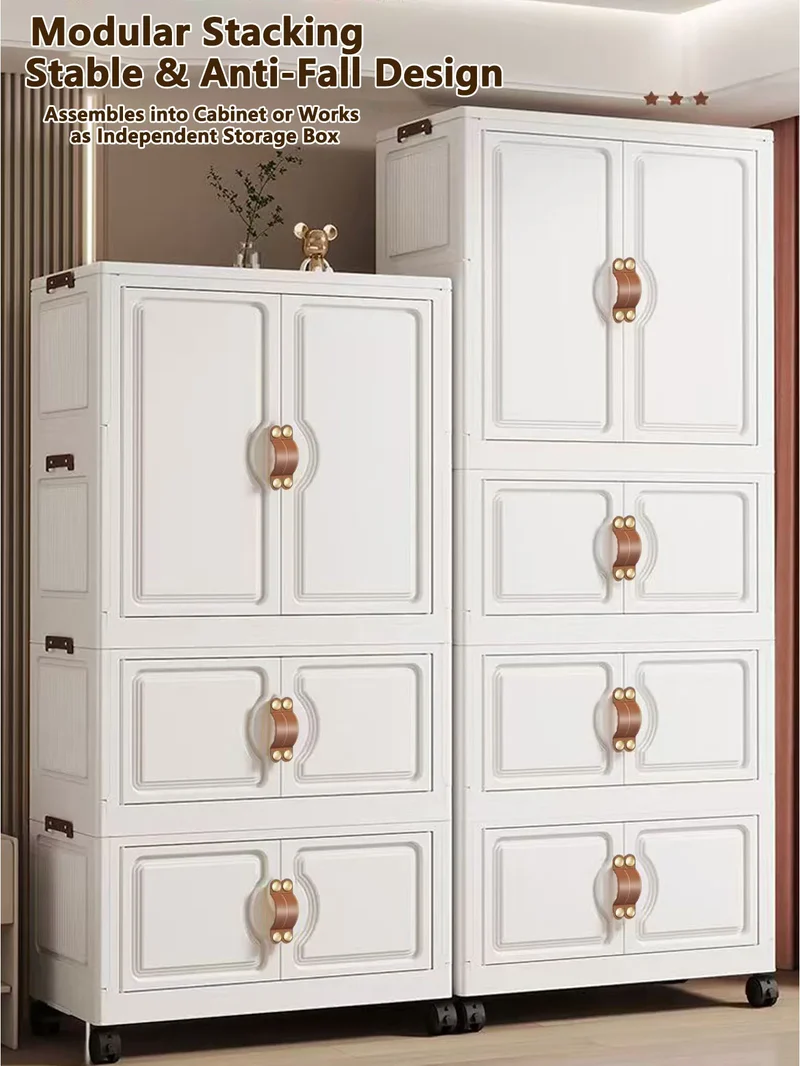 Locker Locker Locker Household Locker Clothes Installation Free Plastic Multi Layer Foldable Large Capacity Practical Cabinet