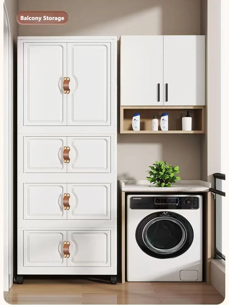 Locker Locker Locker Household Locker Clothes Installation Free Plastic Multi Layer Foldable Large Capacity Practical Cabinet