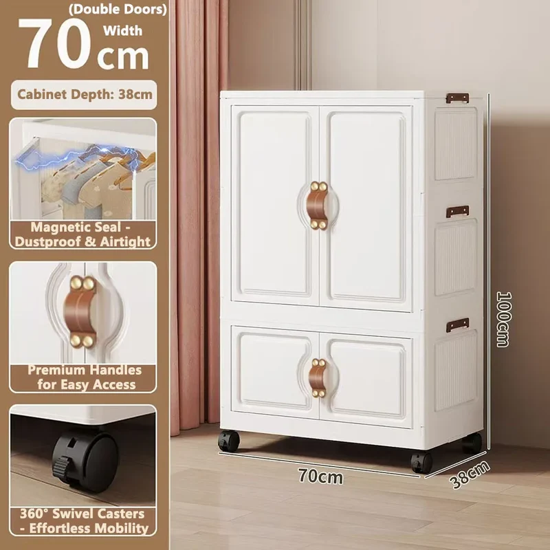 Locker Locker Locker Household Locker Clothes Installation Free Plastic Multi Layer Foldable Large Capacity Practical Cabinet