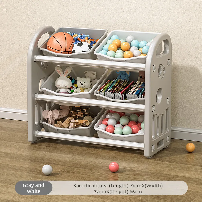 Baby Toy Storage Cabinet Classification Organization Storage Box Sundries Storage Bookshelf Cabinet for Living Room & Bedroom