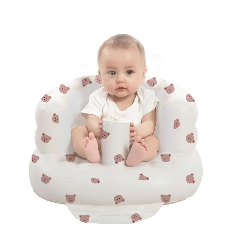 Children Inflatable Sofa,Blow Up with Built in Air Pump,Inflatable Baby Sofa for Babies 3 Months & Up,Baby Seats for Infants
