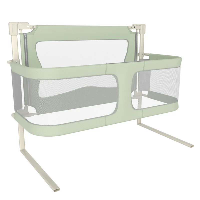 Baby Bedside Crib 120x50cm, Parent Bed Crib, Bed Rail/Fall Protection Alternative for Children's Bed, Baby Box Spring Bed