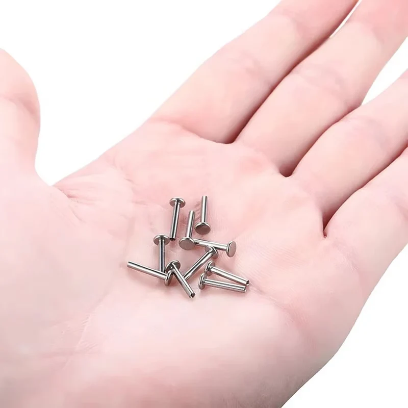 10PCS G23 ASTM F36 Titanium Labret 16G 18G Internal Thread Plug Septum Ear Lips Nose Piercing Tragus Body Jewelry Accessories