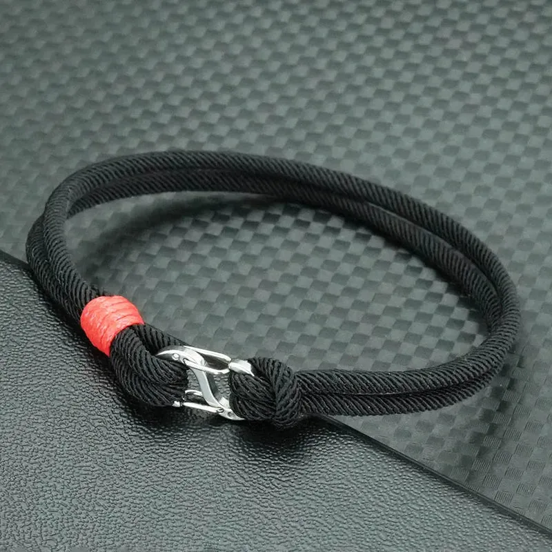 Simple Mens Bracelets Hand-Woven Detachable 7 Colors Rope Braclets Double Survival Braslet Pulseras Para Hombre Gift for Him