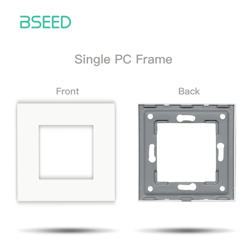 BSEED Wall Internet Cat5 Socket Plastic Frame Parts USB Charge Port TV Satellite Interface Function DIY Combination