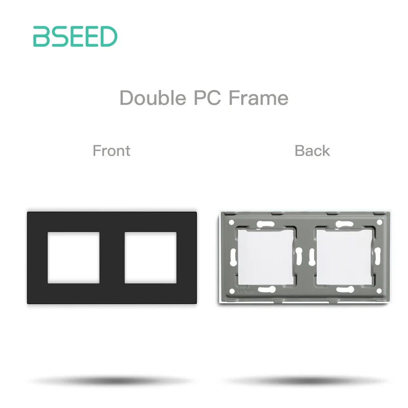 BSEED Wall Internet Cat5 Socket Plastic Frame Parts USB Charge Port TV Satellite Interface Function DIY Combination