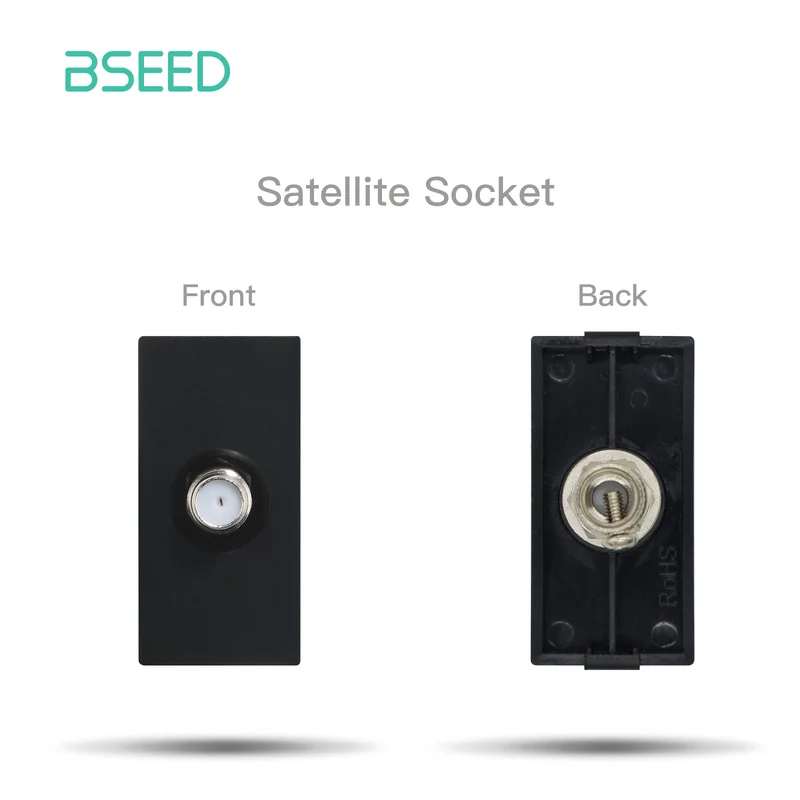 BSEED Wall Internet Cat5 Socket Plastic Frame Parts USB Charge Port TV Satellite Interface Function DIY Combination