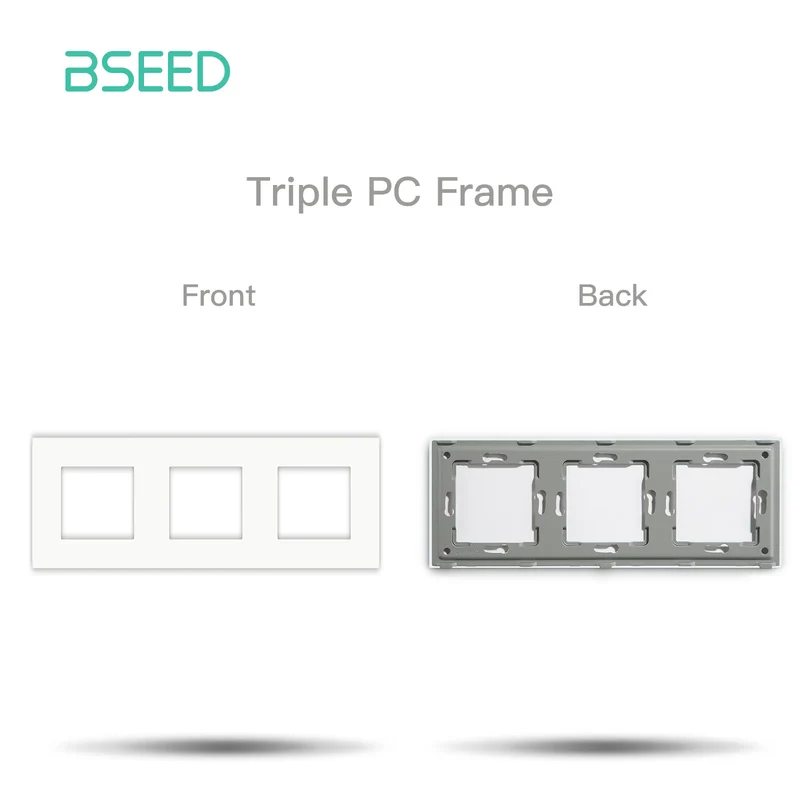 BSEED Wall Internet Cat5 Socket Plastic Frame Parts USB Charge Port TV Satellite Interface Function DIY Combination