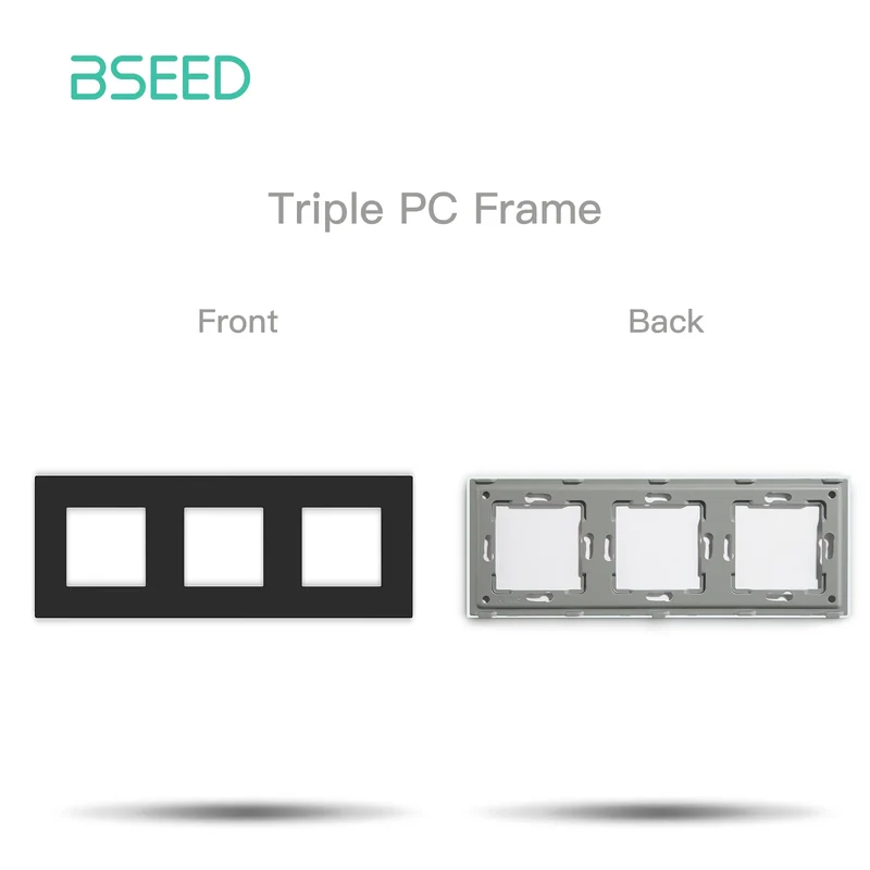 BSEED Wall Internet Cat5 Socket Plastic Frame Parts USB Charge Port TV Satellite Interface Function DIY Combination