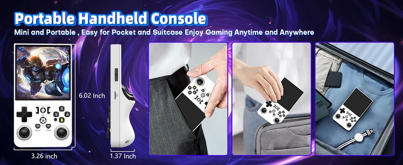 AISLPC R36Max Handheld Game Console Open Source 4.0 Inch Screen RK3326 Chip 18000+Game Portable Pocket Video Player Ship From US