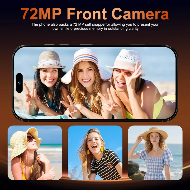 2026 Hot High Quality i17 Pro Max Original Intelligent 4G 5G Dual Card Dual Standby System Global Version 8000mAh Battery