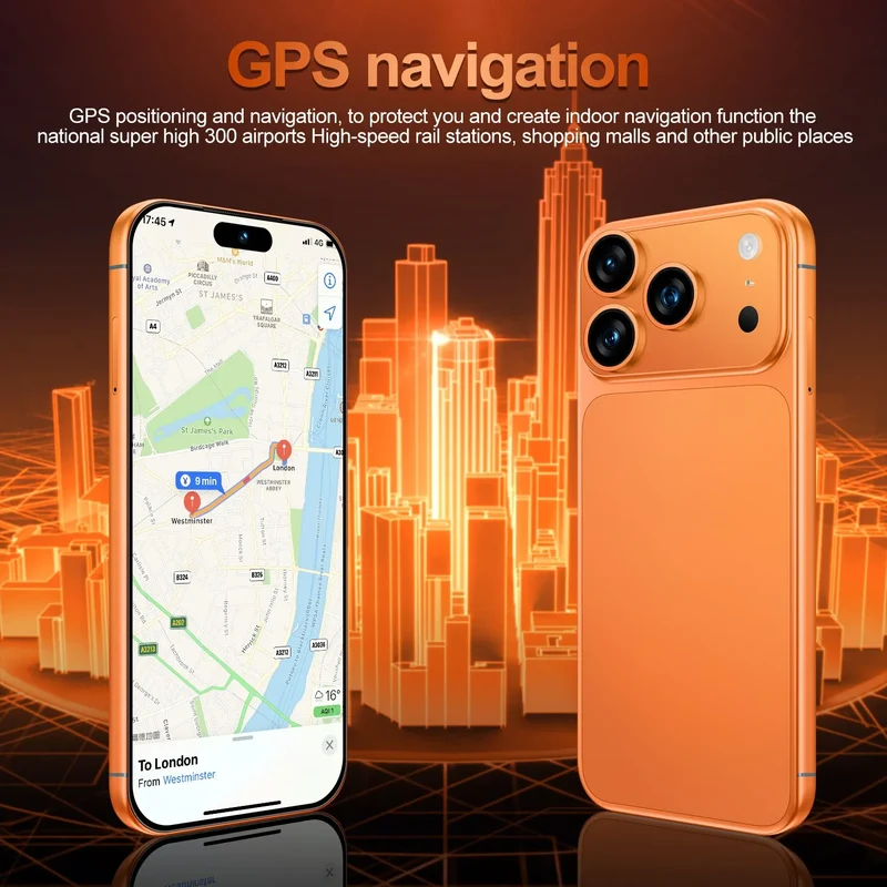2026 Hot High Quality i17 Pro Max Original Intelligent 4G 5G Dual Card Dual Standby System Global Version 8000mAh Battery