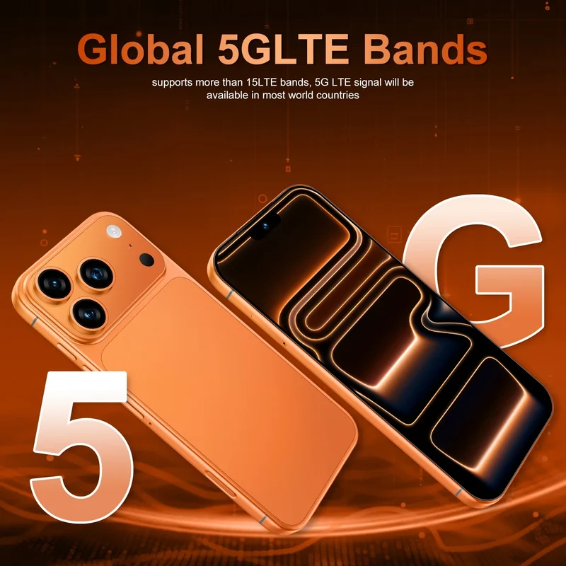 2026 Hot High Quality i17 Pro Max Original Intelligent 4G 5G Dual Card Dual Standby System Global Version 8000mAh Battery