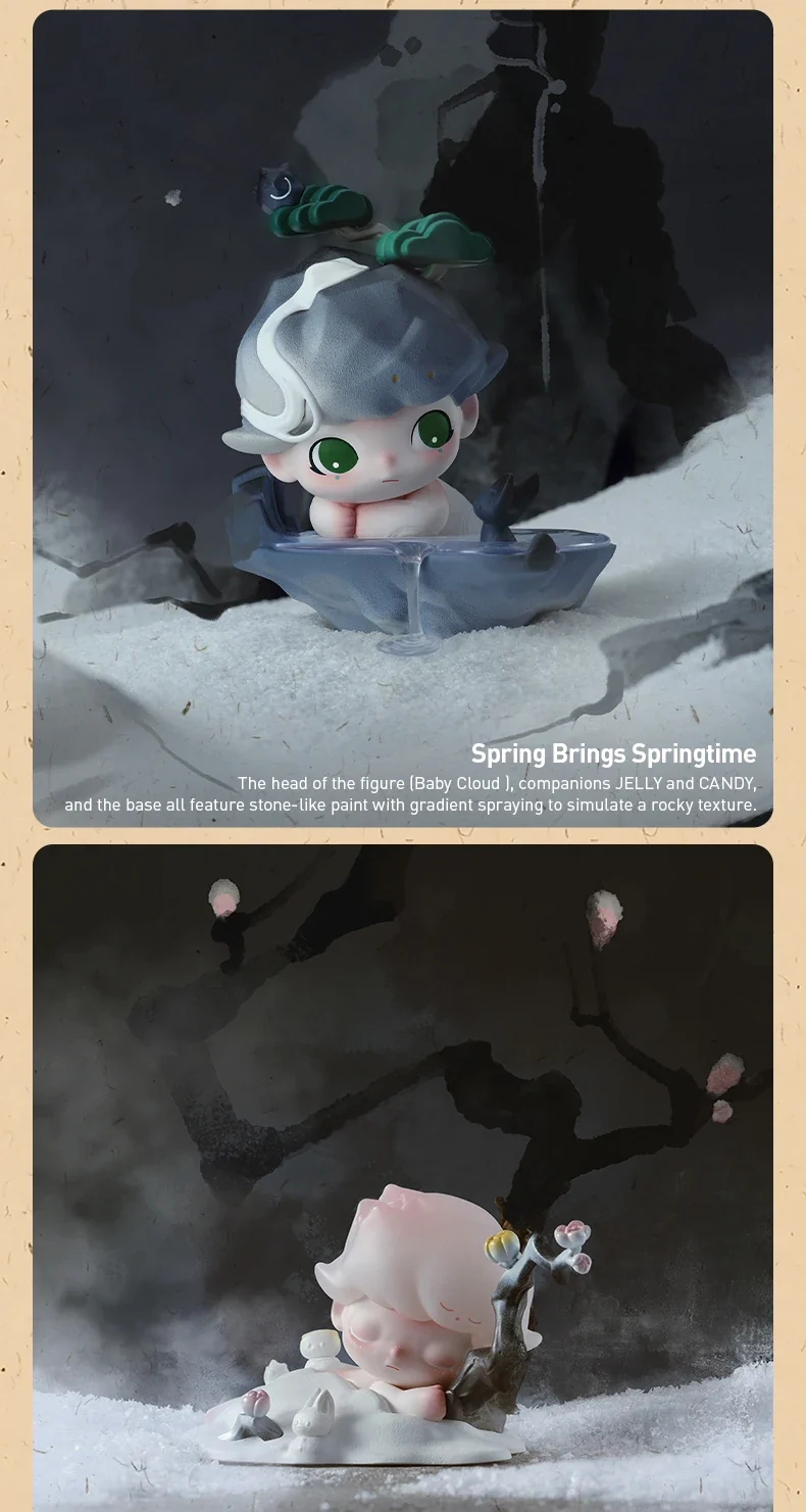 POP MART DIMOO Stories in the Cup Series Mystery Box Genuine Blind Box Guess Toys Bag Ornament Figurines Home Decor Desktop Doll